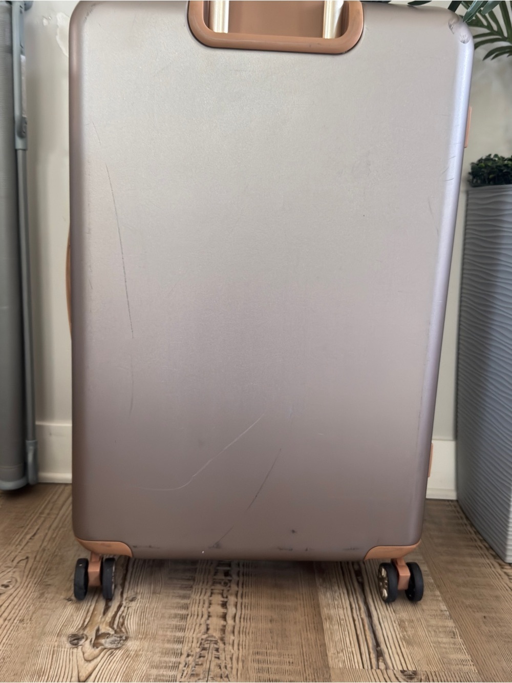 London Fog Regent large check in Expandable Spinner Suitcase travel bag 29 - Picture 10 of 15